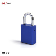 Safety Square Aluminum Lock Body Steel Shackle Padlock